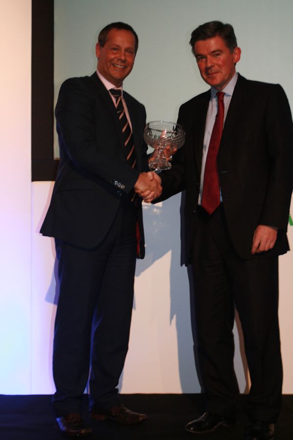 Hugh receives the Emeritus Award from Andy Reed OBE, Chair of Sport & Recreation Alliance at their Leadership Convention in Leeds