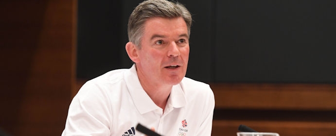 Sir Hugh Robertson at the post-Rio press conference 2016