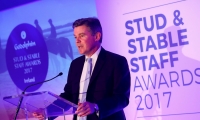 Sir Hugh Robertson at the Godolphin Stud and Stable Staff Awards 2017